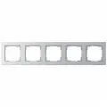 Рамка установочная Gira 5 постов, цвет алюминий, серия Е2, 021525