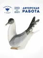 Скульптура. Императорский фарфоровый завод. Чайка. Высота 15,3 см.