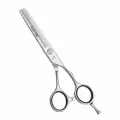 Парикмахерские ножницы, филировочные премиальные, Silver Star, 5,5 эргономичные, съемный упор