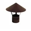 Зонт крышный, для круглых воздуховодов, D110 коричневый 8017