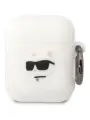 Karl Lagerfeld силиконовый чехол для Airpods 1/2, NFT 3D Choupette белый