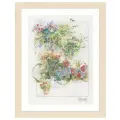 Lanarte Набор для вышивания Flowers & bicycle (PN-0168447), зелeный, 29 х 29 см