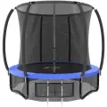 Батут каркасный с защитной сеткой JumboJump для детей и взрослых, диаметр 244 см, синий