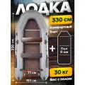 Лодка ПВХ Titan 3300 Pro с жестким дном под мотор