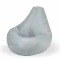 Мир Пуффов Кресло-мешок «Груша» Серый оксфорд , с ручкой для переноски, размер- XXXL