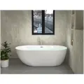 Акриловая ванна Ceruttispa, овальная, белая, глянцевая, низкая теплопроводность