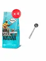 Кофе молотый Poetti Soul of Havana Арабика/Робуста, 200 г х 4 шт + ложка