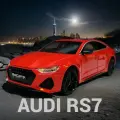 Машинка Audi RS7. Металлическая модель автомобиля Ауди РС7 красный 20см. Инерционная игрушка машина 1:24