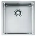 Franke BXX 210-40 мойка для кухни нержавеющая, 44х45 см, установка на столешницу и под столешницу, в комплекте стоп-вентиль и скрытый перелив