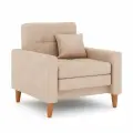 Кресло-кровать Этро Люкс 70 в кремовом велюре К05