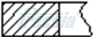 FRECCIA FR10-356250 Комплект поршневых колец на 1 цилиндр OPEL +50 d86 5