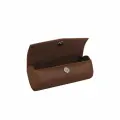 Футляр для очков из натуральной кожи Petek 1855 694. X10. A02 светло-коричневый, зернистый, глянец