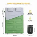 3143 OXYGEN 250D -3C 220x150 спальный мешок, оливковый