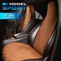 Накидки на передние сиденья автомобиля SV M Sport из алькантары от Barashkov. Светло-коричневый