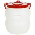 Бочка пластик, пищевая, 60 л, круглая, с ручками, с широким горлом, повышенной прочности, Радиан