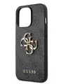 Guess для iPhone 13 Pro чехол PU 4G Big metal logo Hard Grey