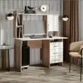 Стол компьютерный с ящиками №5 120,0x142,0x67,0 см, шимо темный/шимо светлый