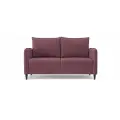 Диван-кровать раскладной PUSHE Фьорд Smart 140, велюр, темно-розовый Priority 385