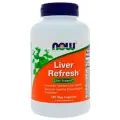 NOW Liver Refresh, Комплекс для обновления печени, 180 растительных капсул, Антиоксидант, поддерживает здоровые процессы детоксикации организма, для печени