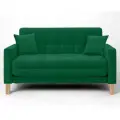 Диван-кровать Остин-макси, прямой, 140х80х81 , спальное 120*194, велюр зеленый, Велутто 33
