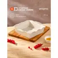 Квадратная форма керамическая для запекания Pragma Mlolum, белая
