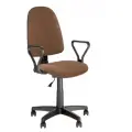 Кресло офисное престиж RU (GTP, PL56 крестовина пластик, С-24) тем. кор.