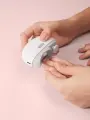 Мощный и безопасный триммер для ногтей/ Электронные ножницы для быстрого и аккуратного маникюра/ Маникюрные ножницы для детей и взрослых/Маникюрный аппарат для ногтей белого цвета/Аппарат для стрижки полировки ногтей.