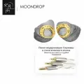 Moondrop，Solis2, hi-fi, наушники-вкладыши, разъем 3,5 мм, 1,2 м, золото и серебро，Плюс провод Сиракавы