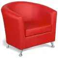 Кресло Евро экокожа красный