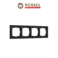 Рамка на 4 поста Werkel Hammer W0042408, цвет черный