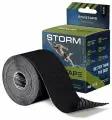 Кинезио тейп для тела RaveTape STORM 5см х 5м Черный, водостойкий