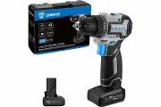 Аккумуляторная бесщеточная компактная дрель-шуруповерт DEKO Loner 20V PRO в кейсе, 20 В, 2x3.0 Ач 085-1010
