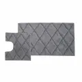 Набор ковриков Sofi De Marko JALE для ванной, тёмно-серый, 60x100/50x50 см, хлопок 100%, комплект 2 шт