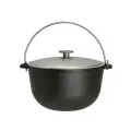 Казан Гардарика походный, чугунный с алюминиевой крышкой и дужкой, 15 л