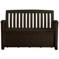 Скамейка KETER Патио Бенч, коричневая, 138,6х63,5х88 см, пластиковая