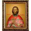 Александр Покровский священномученик, пресвитер. Икона на холсте. (15 х 18 см / В раме)