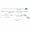 Катетер для нефростомии 10F длина 29см нефростома с нитью и стилетом