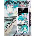 PowerBank с быстрой зарядкой HATSUNE MIKU / 20000мАч / Внешний аккумулятор повербанк Хатсуне Мику