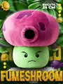 Мягкая плюшевая игрушка Fume-shroom из игры Plants vs Zombies 25 см