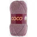 Пряжа хлопковая Vita Cotton Coco (Вита Коко) - 5 мотков, 4307 пыльная роза, 100% мерсеризованный хлопок 240м/50г