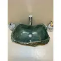Раковина из камня змеевик (47х37х14см) RK-087