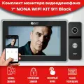 Комплект видеодомофона Nona Black Wi-Fi KIT AHD1080P (911bl) Full HD, 7 дюймов /в квартиру / для частного дома