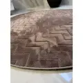Коврики для ванной и комнаты 200х200 см, коричневый, круглый. Турция