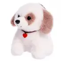 6 шт. Детский брелок «Собачка с сердечком», мягкий, 13 см, цвет белый