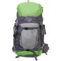 Рюкзак туристический 50л, серый/зеленый, водоотталкивающий, для активного отдыха