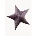 Подушка декоративная Звездочка из бархата, ручной работы, Сиреневый