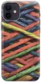 Силиконовый чехол на Apple iPhone 12 / 12 Pro / Эпл Айфон 12 / 12 Про с рисунком Разноцветная пряжа