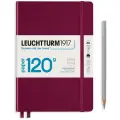 Блокнот Leuchtturm 120g Edition Medium A5 101л в линейку твердая обложка Красный Портвейн