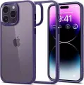 Чехол Spigen на Apple iPhone 14 Pro (ACS05577) Ultra Hybrid / Спиген чехол для Айфон 14 Про накладка, противоударный, с защитой камеры, фиолетовый