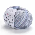 Пряжа Jeans Soft Colors YarnArt, сер/беж/гол - 6210, 55% хлопок, 45% акрил, 10 мотков, 50 г, 160 м.